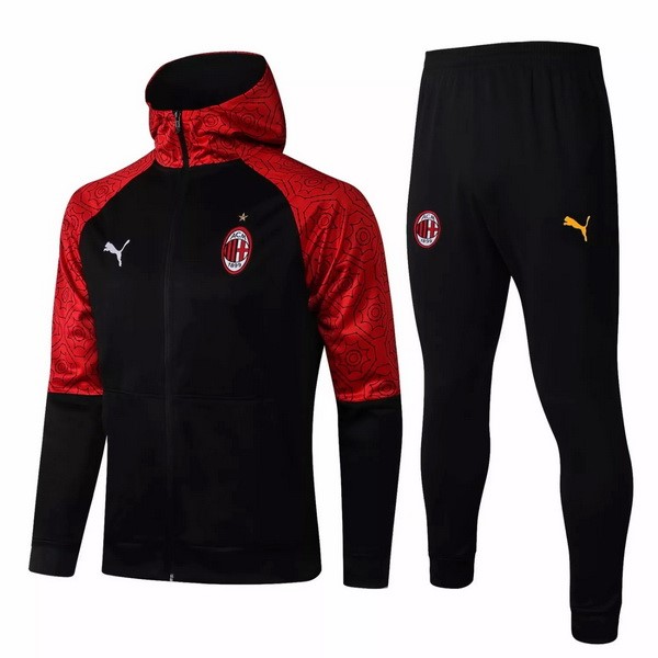 Hoodies AC Milan 2021-22 Rote Schwarz Fussballtrikots Günstig